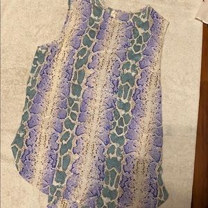 Equipment femme silk tank python top